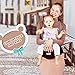 Baby Hip Seat Carrier Waist Stool - Safety Certified Back Pain Relief Soft Carrier (Ergonomic M Position), 100% Cotton for All Seasons, Child Infant Toddler, Perfect Baby Shower Gift