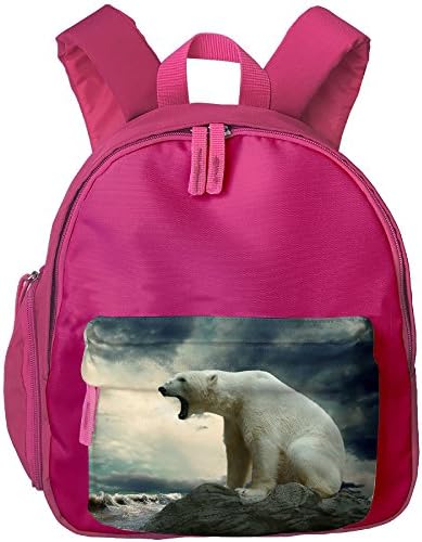 Polar Bear Kid's Shoulder Backpack Backpack For Teens Boys Girls Students Pink