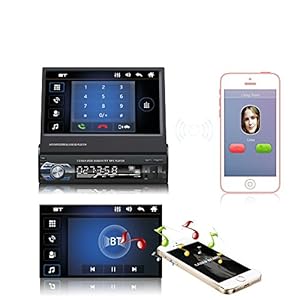 EZoneTronics Indash Autoradio 7 Pollici Richiudibile 1DIN Schermo Pieghevole Auto Radio Stereo FM Bluetooth MP3 MP4… - immagine 5