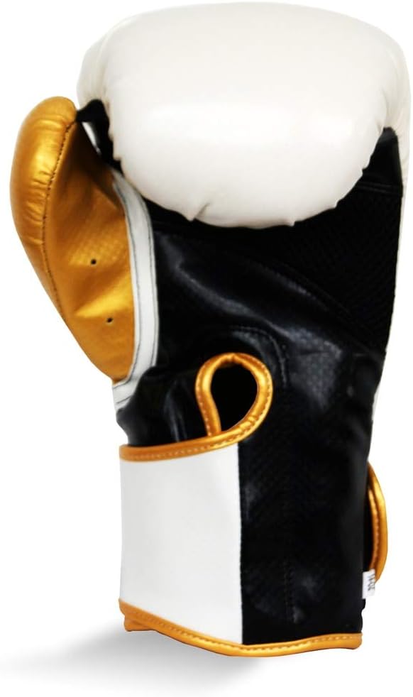 Ringside Boxing Pro Fitness Glove Synthetic Leather Glove Metallic