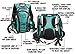 Hydration Backpack with 2.0L TPU Water Bladder- 600D Polyester -Adjustable Padded Shoulder, Chest & Waist Straps- Silicon Bite Tip & Shut Off Valve- (2 Liter Emerald)