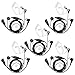 abcGoodefg® 2 pin Covert Acoustic Tube Earpiece Headset Mic with Finger PTT for Motorola Two Way Radio CP200 CLS1110 PR400 CP100 EP450 GTX GP300 P1225 CP185 P110 SP50 earpiece(5 Pack)