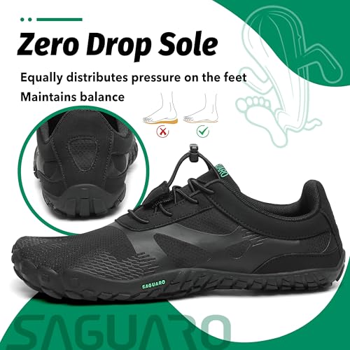 SAGUARO Versatile Minimalist Lightweight Flexible Outdoor Indoor Shoes – Gym Asphalt Beach Mountain, Unisex-Adult