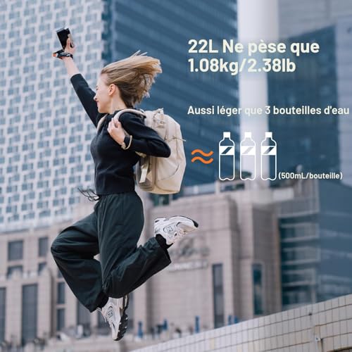 PGYTECH OneGo Lite Camera Backpack 22L Lightweight Waterproof Bag for Urban Photography and Travel Compatible with Sony/Canon/Nikon/DSLR / Digital - Matte Black