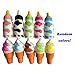 Pack of 11PCS Kawaii Soft Squishy Foods Panda Bread Bun Milk Bottle Yellow Duckling Phone Straps Charms Kids Toys