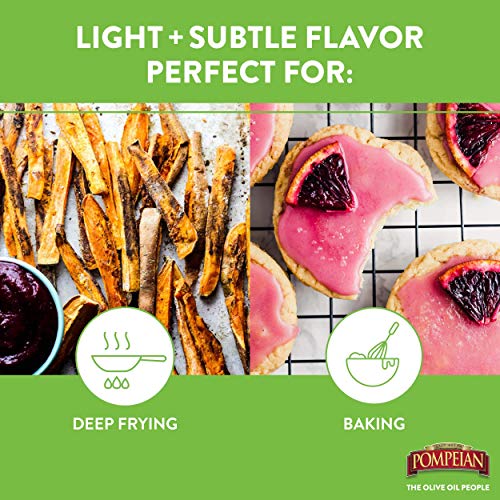 Pompeian 100% Grapeseed Oil, Light and Subtle Flavor, Perfect for High-Heat Cooking, Deep Frying and Baking, 24 FL. OZ. - Image 4