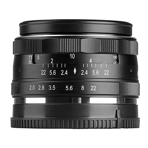 Meike 50mm f/2.0 Fixed Manual Focus Lens for Sony E mount APS-C Mirrorless Camera A6300 A6000 A6500 A5100 A5000 NEX3 NEX3N NEX7 NEX6 NEX5n