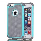 AGRIGLE Shock-Absorption Anti-Scratch Heavy Duty Dual Layer Protective Case Compatible iPhone 6 Plus / 6s Plus 5.5 in (Teal)