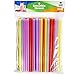 Comfy Package [100 Pack] 8mm Wide Smoothie Straws, Plastic Boba Straws Disposable, Milkshake Straws - Assorted Colors