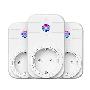 3-Packs Wifi Steckdose Horsky Smart Home intelligente Steckdose kompatibal mit Amazon Alexa/Echo/Echo Dot und Google Home mit