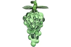 JOONOR Crystal Green grape statue Ornament Decorative Artificial Fruit Glass Figurine Tabletop Paperweight Crystal Ornament for Home office,grape