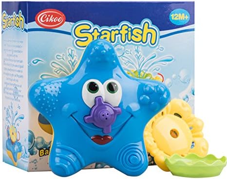 Bath Toys for Kids,Cikoo Swimming Pool Toys,Baby Floating Bathtub Sprayer Starfish Squirt