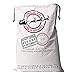 KEFAN 3 Pack Santa Sack Christmas Bag, Canvas Cotton Bag for Gifts Wrapping with Drawstrings Large Size 27.5