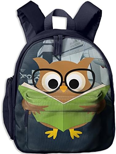 A Studious Owl Oxford Bookbags School Backpack Classic Schoolbag For Children Kids