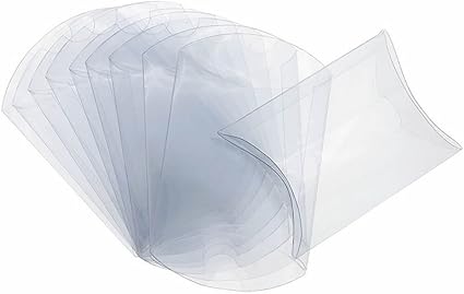 Amazon Com Iskybob 50 Pack Clear Plastic Pillow Box Mini Gift