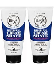 SoftSheen-Carson Magic Razorless Shaving Cream, Depilatory Hair Removal Cream for Body Hair, Regular Strength, Works in 4 Minutes, 2 Count