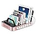 Okra 7-Port Hub USB Desktop Universal Charging Station Multi Device Dock for iPhone, iPad, Samsung Galaxy, LG, Tablet PC and all Smartphones and Tablets (Rose Gold)