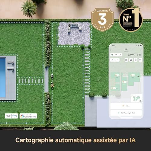 A2 1200 Robot Tondeuse – sans Fil, sans RTK, pour 1200 m²