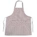 Red White Stripe Kitchen Cooking Catering Work Garden Apron Bib with Pockets