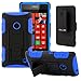 CellJoy® Nokia Lumia 520 (WILL NOT FIT LUMIA 521) Hard Case Protective Cover Skin [Future Armor] Ultra Fit Dual Protection Cover with Belt Clip Holster For Lumia 520 [Retail Packaged] (Blue / Black)