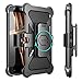 Moto Z Droid Case, i-Blason Transformer [Kickstand] Motorola Moto Z 2016 Release [Not Fit Moto Z Force Droid] [Heavy Duty] [Dual Layer] Combo Holster Cover case with [Locking Belt Swivel Clip] (Black)