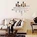 Dooboe Mirror Wall Stickers - Mirror Wall Decals - Geometric Mirror Wall Decor - Mirror Wall Tiles Peel and Stick, Self Adhesive, Removable, 18 Stickers
