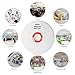 Smoke Detector,3 Packs Photoelectric Smoke Alarm Fire Alarm with Light Sound Warning 9V Battery (Included) Powered Fire Safety for Home Hotel School etc Passed UL Certification