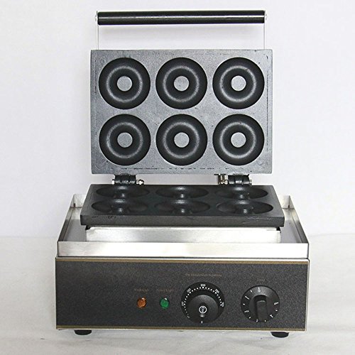 Wotefusi Donut Maker Donut Backer 6 Pieces Electric Doughnut Maker Machine for Home Kitchen Commercial Use 110V