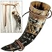 Snakeskin Burnt Medieval Viking Norman Leather String Holder Beer Drinking Horn