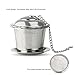 OUNONA 2pcs Tea Strainer Tea Infuser 304 Stainless Steel Tea Steeper with Tea Scoop and Drip Trays