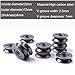 Atoplee 20pcs High Carbon Steel Wire V Groove Pulley Bearing (3x12x4mm)