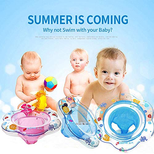 GreaSmart Baby Float Swimming Ring with Double Airbag, Pool Swim Float with Safety Seat Baby Kids Pool Bathtub Outdoor Swimming Pool Toys Accessories for Kids Toddlers of 3-36 Months (Blue) - Thumbnail 7