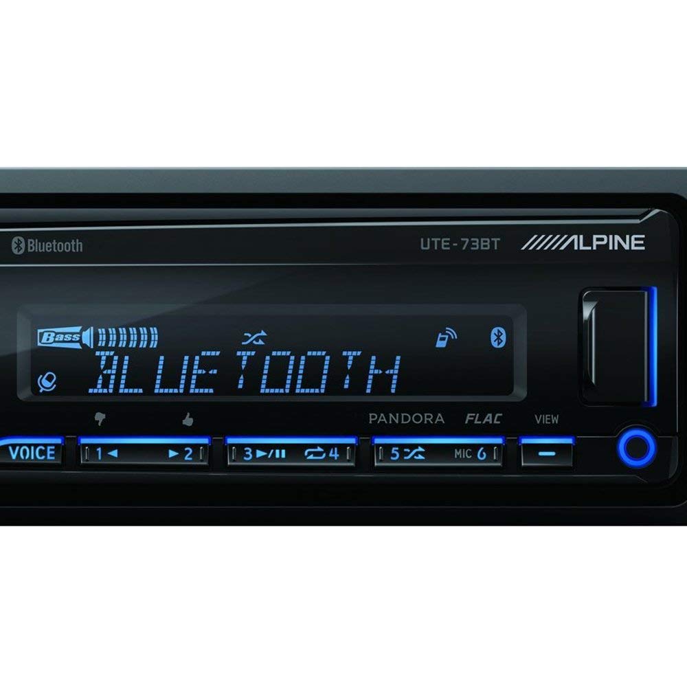 Alpine UTE-73BT Bluetooth Digital Media Receiver (Does Not Play CDs)