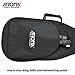 Aroma Aluminum Floor Stand Black AGS8 Adjustable for All Types of Guitars and Basses Foldable to Easily Carry Steady Stand Safe Protection