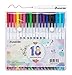 Fineliner Colored Pens Set by Sunacme, 0.38 mm Porous Fine Point Markers, Fine Line Drawing Pen Perfect for Adults Coloring Books and Bullet Journal Art Projects, Pack of 18