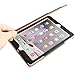 I4UCase Apple iPad 2 / iPad 3 / iPad 4 Case - Soft Leather Stand Folio Case Cover for iPad 2 3 4 Generation, with Multiple Viewing angles, Auto Sleep/Wake, Document Card Pocket (Black and Tan)