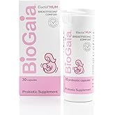 BioGaia Elactia Breastfeeding Probiotic | Lactation Supplements | Newborn Essentials and Probiotics for Both Mom & Baby | Daily Supplement for Healthy Lactation | 30 Count | Breastfeed Happy