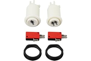 SING F LTD 2-Piece Arcade Game Start Button 1p 2p Player Push Button with Microswitch