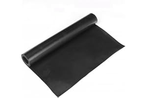 WochiTV Solid Rubber Sheets, 12" Wide x 1/32" Thick x 12" Long Neoprene Rubber Strips Rolls Perfect for DIY Gasket Material, Sealing, Liner, Shield, Padding, Mat