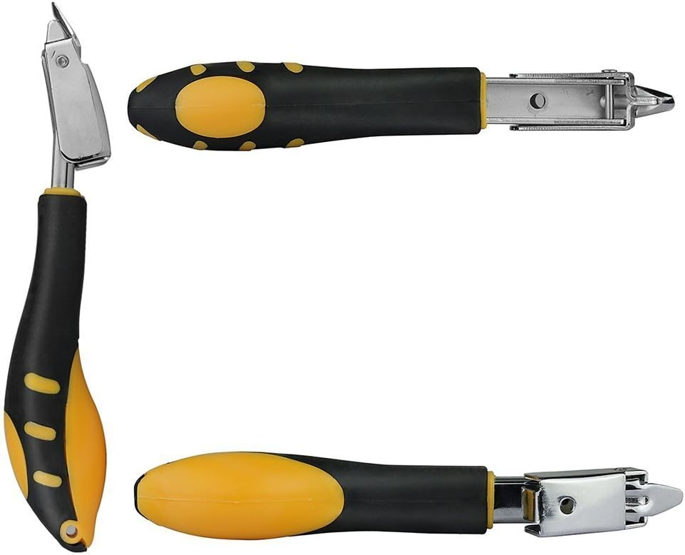 WolfWill Upholstery and Construction Heavy Duty Staple Remover Tack Lifter Office Claw Tools Yellow: Home Improvement