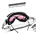 ZIONOR Lagopus Ski Snowboard Goggles UV Protection Anti fog Snow Goggles for Men Women Adult Youth VLT 46% White Frame Clear Rose Lens