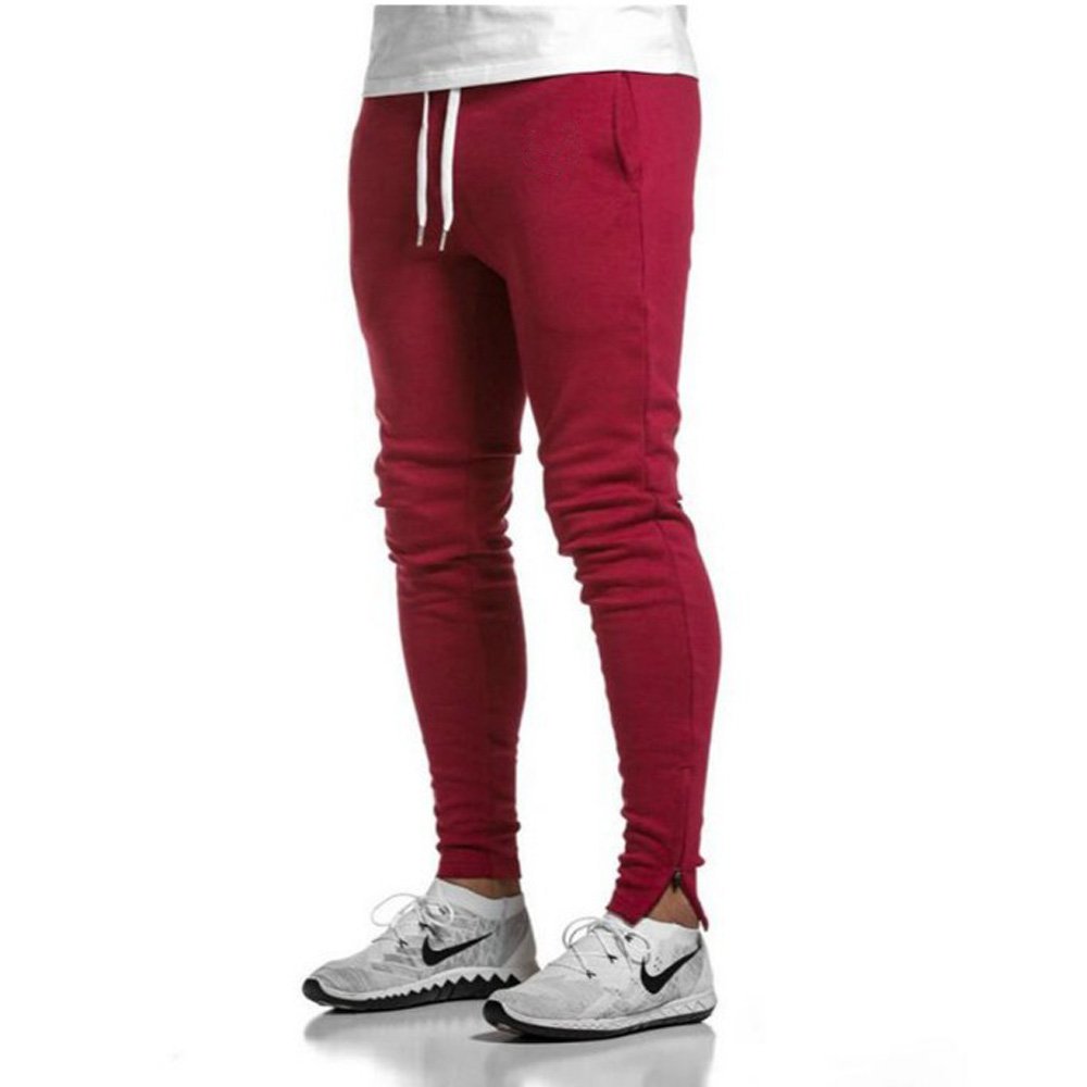 running trousers with zip pocket