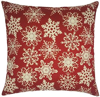 Happy Christmas Pillow Cases Linen Sofa Cartoon Cushion Cover Home Decoration Duseedik