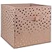 DII Non Woven Storage Collection Polka Dot Collapsible Bin Large Set, 13x13x13