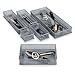 Mesh Drawer Organizers Silver 6 x 12