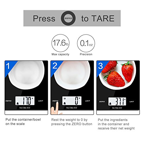 image for Digital Kitchen Scale Multifunction Food Scale,17.6lb 8kg,Baking Scale