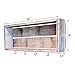 MY VINTAGE FINDS Farmhouse Coffee Bar Shelf Decor Kitchen Coffee Station Shelf with Hooks Floating Shelf (Whitewash Coffee Bar)