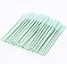 BIHRTC Pack of 100 One-Off Disposable Silicone Eyelash Mascara Brushes Wands Applicator Eyebrow Brush Makeup Tool Kit Set (Tower Shape - Light Green)