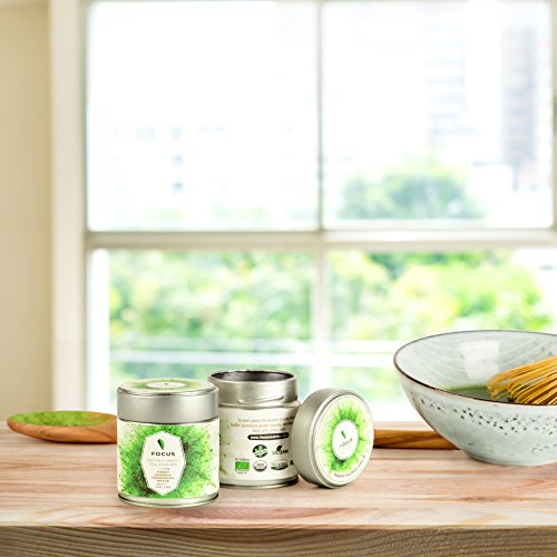 Hyper-Premium Ceremonial Grade Matcha Green Tea Powder Finest USDA-Certified Organic - 1 oz (30 servings) per tin can | vegan, gluten-free, dairy-free, soy-free | pure 100% unsweetened | health drink - Thumbnail 7