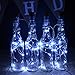 kingleder Wine Bottle USB Rechargeable LED Cork Light String, USB Powered LED Accent Light for Bedroom Living Room Wedding Party Decoration(4 Pack, White)